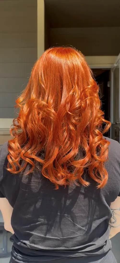 Denver Hair Extensions. Her hair was a muddy dark brown. We did a French wash, soap, cap, that is wh(..)